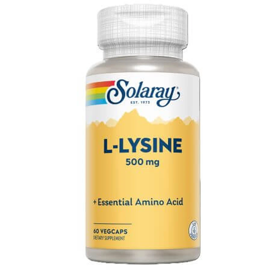 L-Lysin Solaray, 500 mg, 60 Tabletten, Secom
