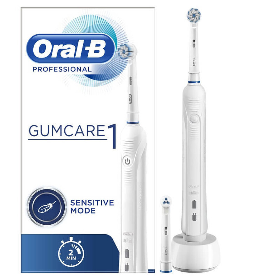 Elektrische Zahnbürste im Sensitiv-Modus, D16 Gumcare 1, Oral B