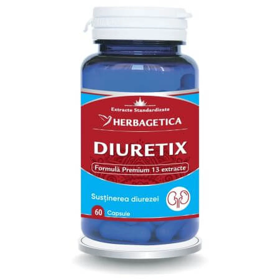 Diuretix, 60 capsules, Herbagetica