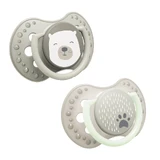 Lovi, pacifier, silicone, dynamic, Buddy Bear, 0-6 months, 2 pieces