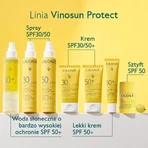Caudalie Vinosun Protect, onzichtbare stick met hoge bescherming, SPF 50, 15 g + onzichtbare, lichte crème met zeer hoge bescherming, SPF 50+, 20 ml gratis