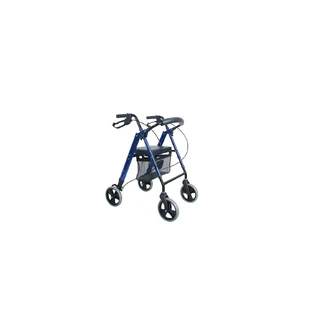 Dr. Happy 4 Wheeled Folding Rollator with Seat and Height Adjustable Support Handles JL9188LH