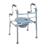 Dr. Happy JL9633 Dr. Happy 2 in 1 Walking Frame and Toilet Seat with Quick Folding Mechanism