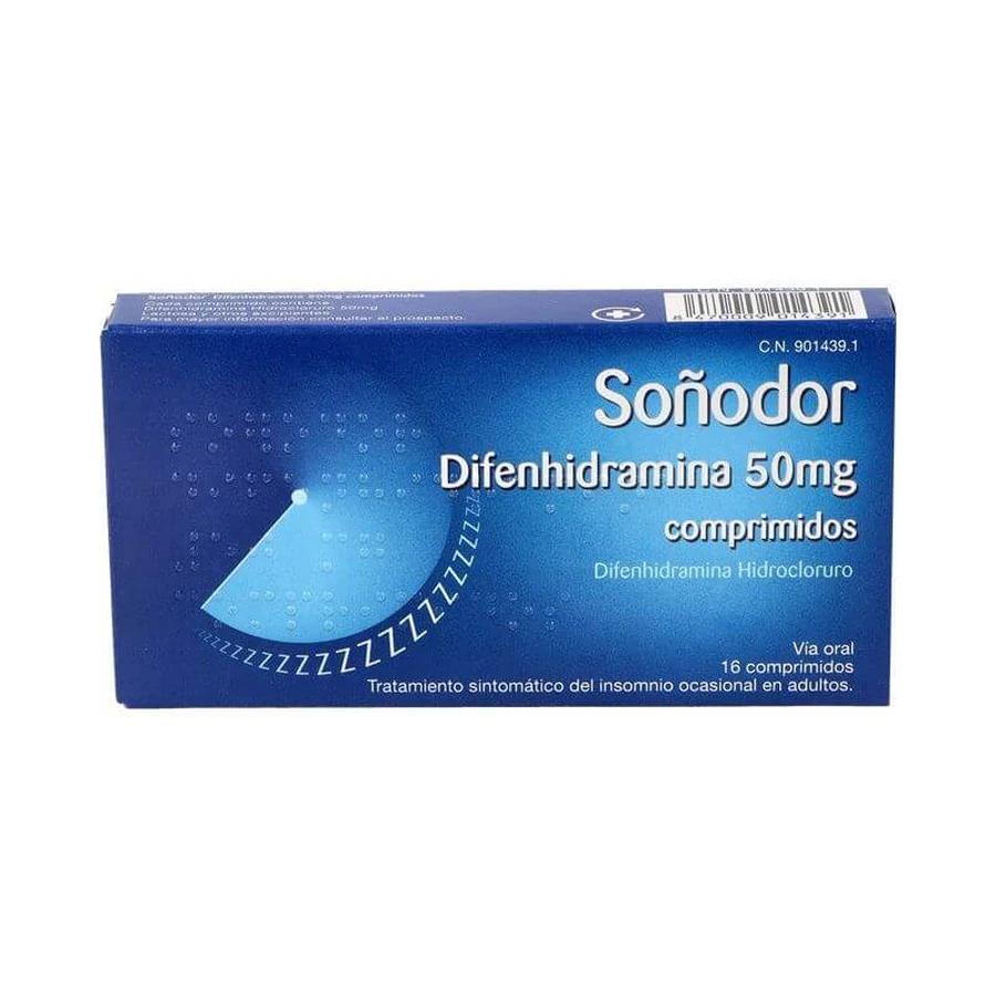 SOÑODOR 50 MG 16 TABLETS