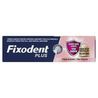 Denture adhesive cream Plus Food Barrier Neutral, 40 g, Fixodent