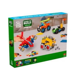 Construction Set Learn to Build, 5 years+, Vehicles, 500 pieces, Plus-Plus