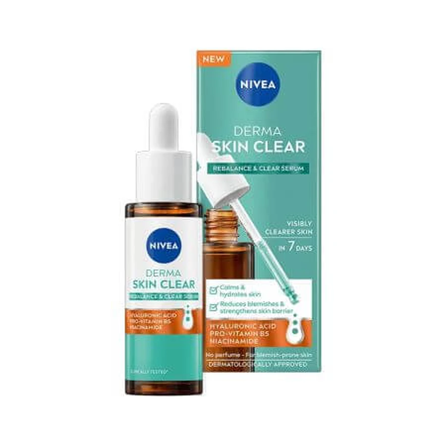 Regenerujące serum do twarzy Derma Clear, 30 ml, Nivea: ceny i cechy