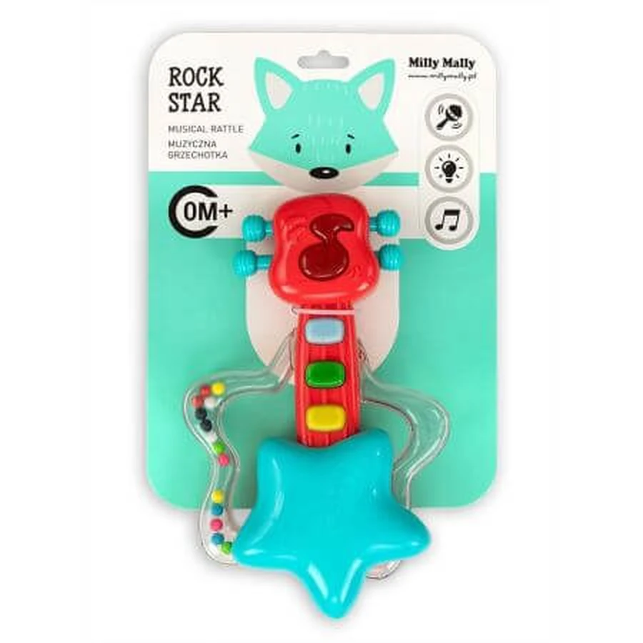 Interactive musical toy Rock Star Guitar, 0 months+, Milly Mally
