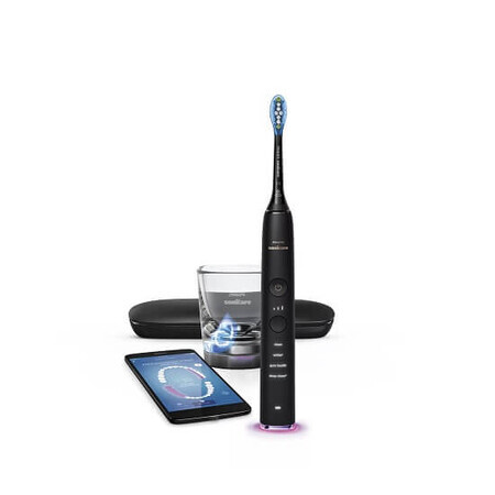 Periuta de dinti sonica reincarcabila Diamond Clean Smart Neagra, HX9903/13, Sonicare, Philips