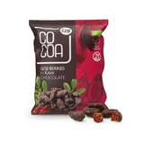 Biologische Goji in Rauwe Veganistische Chocolade, 70 g, Cacao