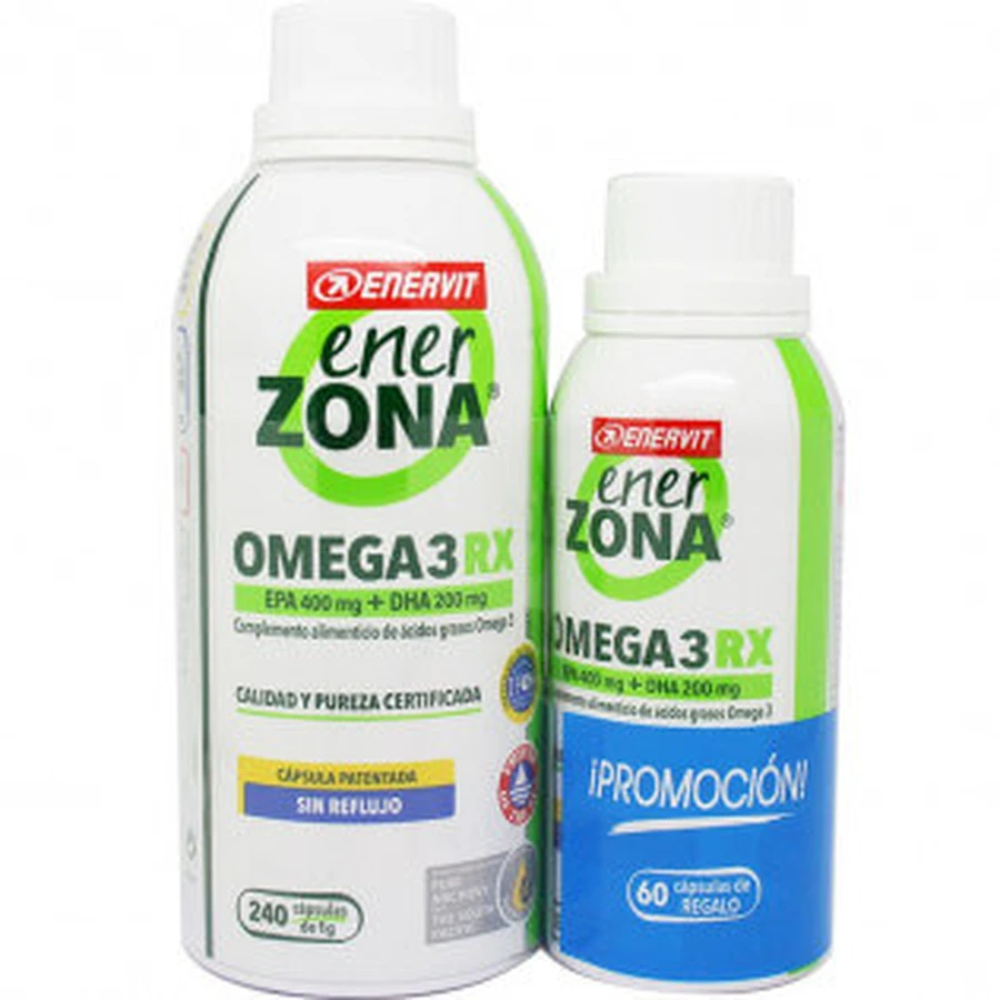 Enerzona Omega3 RX, 240 kapsułek + GIFT 60 kapsułek: ceny i cechy