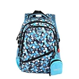 Rugzak met blauwe en zwarte zeshoeken, 38 cm, Daco