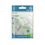Tandenborstels met gemunt flosdraad Zahnpick, 40 stuks, Miradent