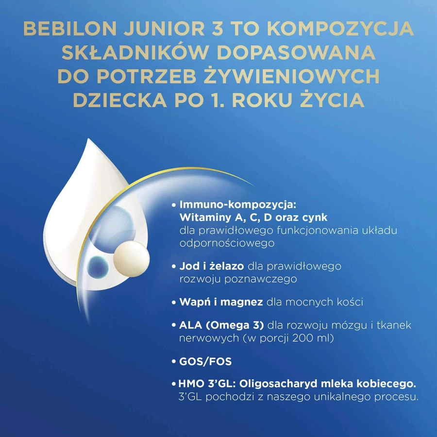 Set Bebilon Advance Pronutra 3 Junior, nährende Milchnahrung, nach 1 Jahr, 3 x 1000 g + CzuCzu Bibliothek des Kleinkindes, 4 Bücher für Kinder, ab 12 Monaten kostenlos