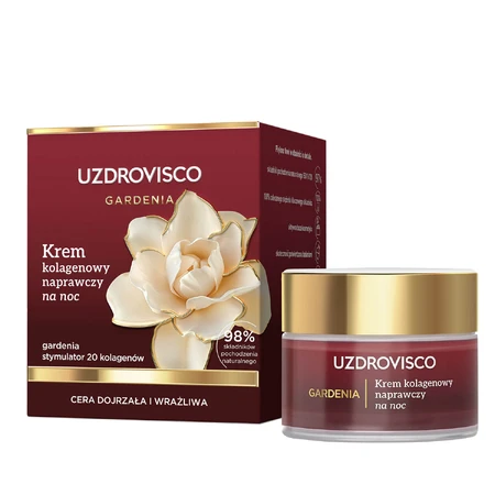 Uzdrovisco Gardenia, Kollagen-Reparatur-Nachtcreme, 50 ml