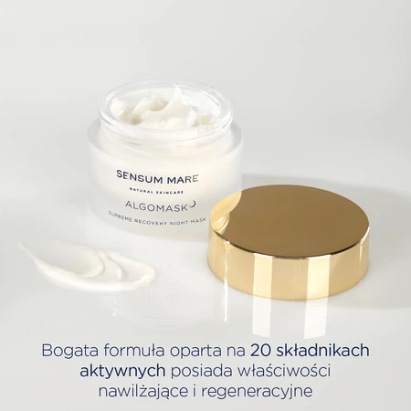 Sensum Mare Algomask, hydrostabilisierende und regenerierende Nachtmaske in Creme mit Anti-Aging-Wirkung, 50 ml