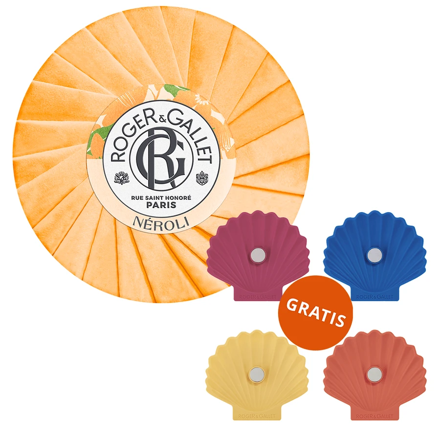 Roger & Gallet săpun în baton Neroli, 100 g + săpunieră gratuită
