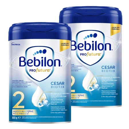 Bebilon Profutura CesarBiotik 2 Kit, Folgemilch, nach 6 Monaten, 2 x 800 g