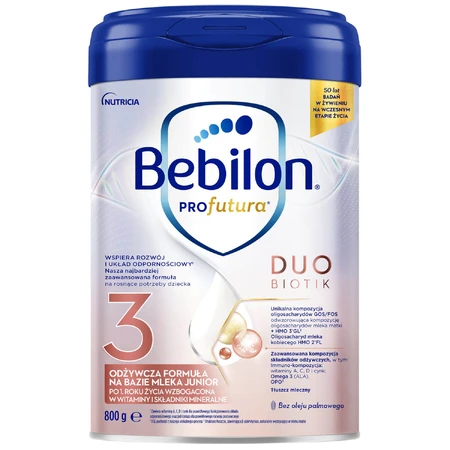 Set Bebilon Profutura DuoBiotik 3, nährstoffreiche Milchnahrung, nach 1 Jahr, 2 x 800 g