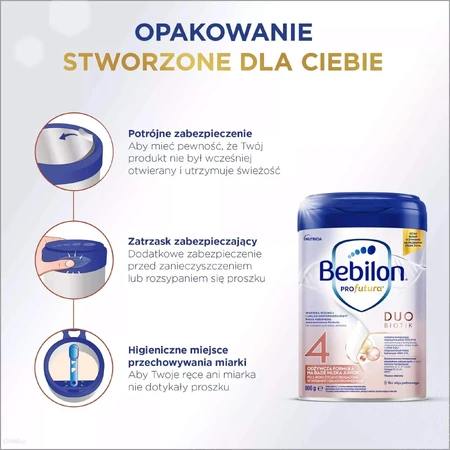 Set Bebilon Profutura Duo Biotik 4, nährstoffreiche Milchnahrung, ab 2 Jahren, 2 x 800 g