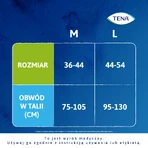 Tena Lady Pants Creme, absorberende slips, maat L, 95-130 cm, Plus, 8 stuks