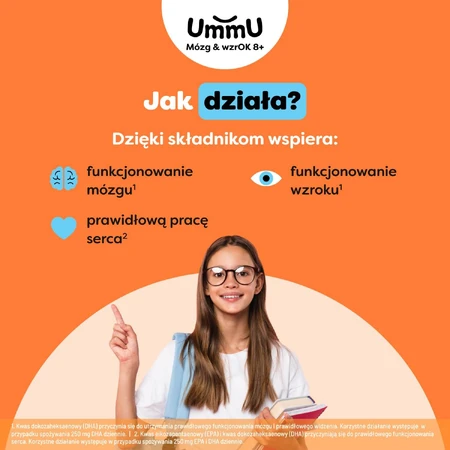 UmmU Brain & Brain, per bambini dagli 8 anni, 240 capsule