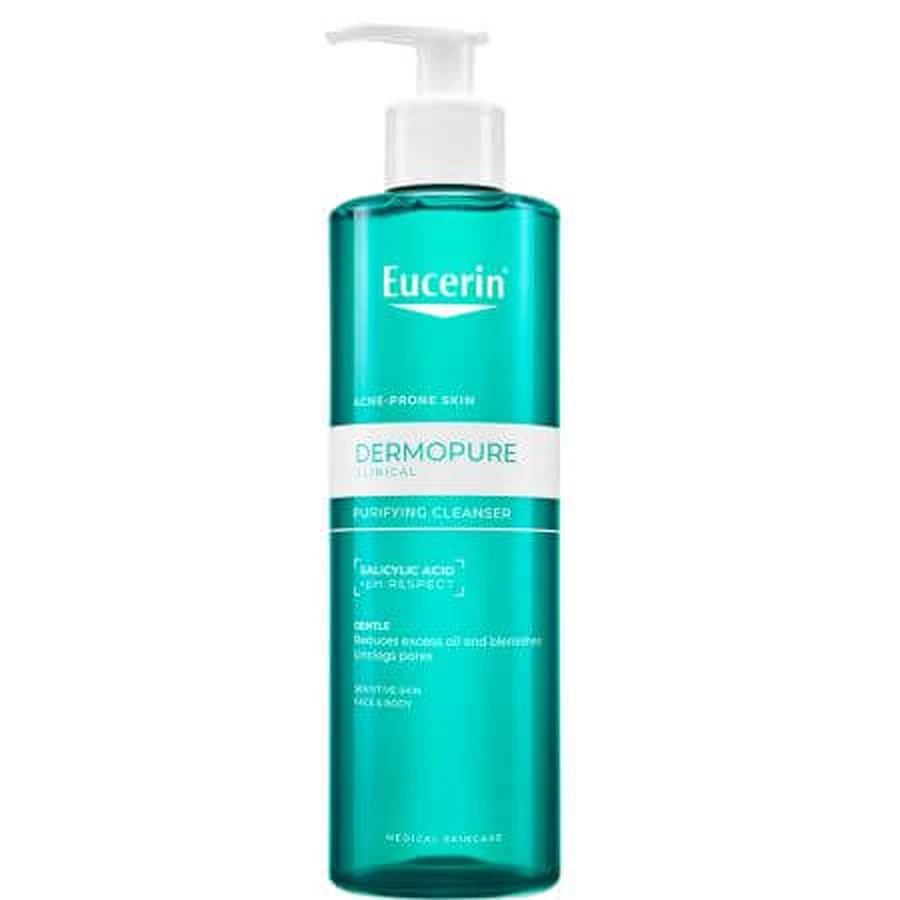 Purifying cleansing gel with salicylic acid Dermo Pure, 400 ml, Eucerin