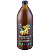 100% natürlicher und biologischer Ingwer- und Kurkuma-Saft pro 1 Liter