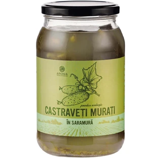 Pepinos encurtidos en salmuera 100% naturales y ecológicos 820g
