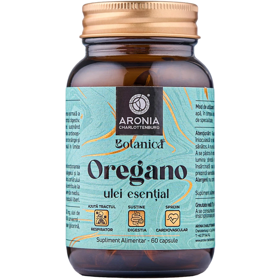 Wild Oregano Essential Oil - 60 capsules with benefits for the respiratory tract, digestion and cardiovascular system | Botanica