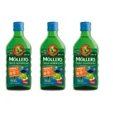 Norwegian fish oil, over 3 years, fruity flavor, 3 x 250 ml, Möller's