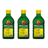Möller's Cod liver oil with Omega-3, over 3 years, lemon flavor, 3 x 250 ml