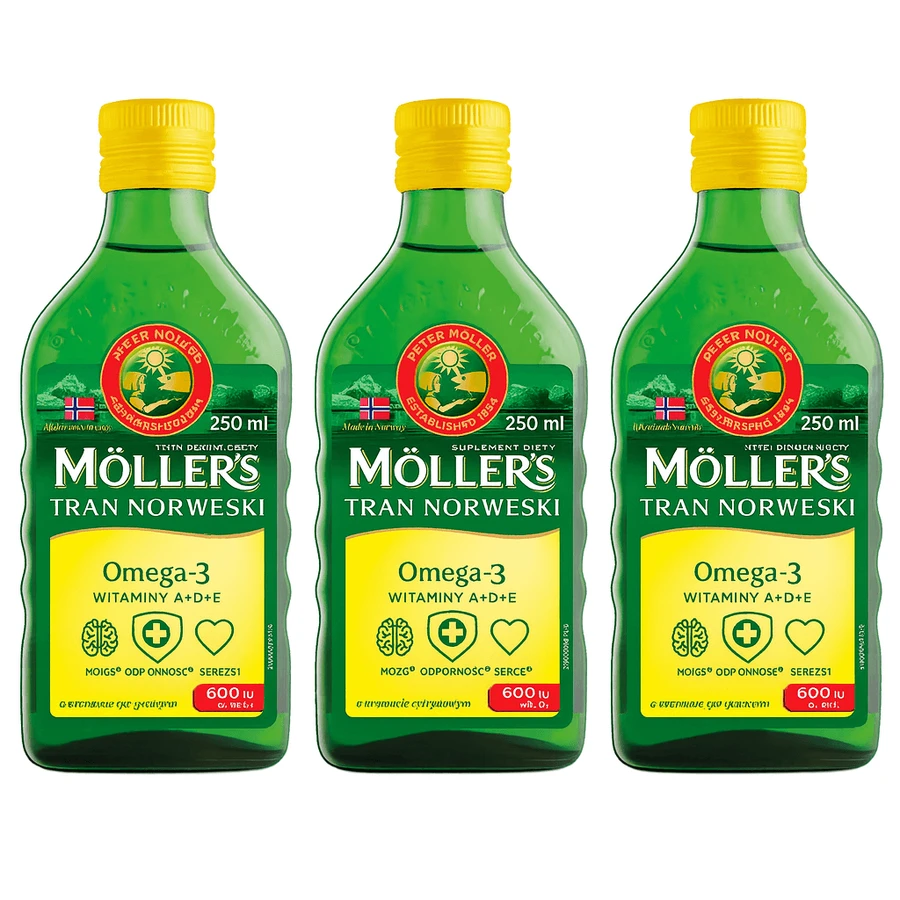 Moller's Norwegian Dietary Food, over 3 years, natural flavor, 3x250 ml