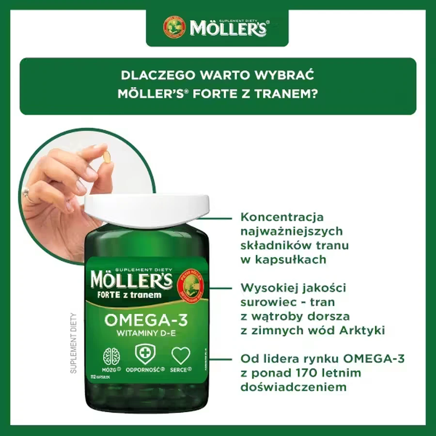Möller's Fish Oil Forte Omega-3, 2 x 112 capsules