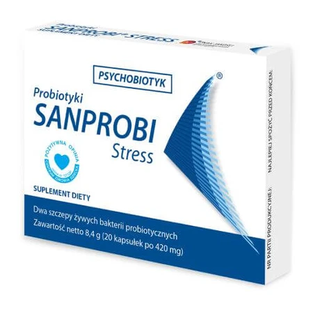 Psychobiotic Stress, 3 x 20 capsules, Sanprobi