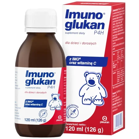 Imunoglukan P4H, syrup for children and adults, 3x120 ml