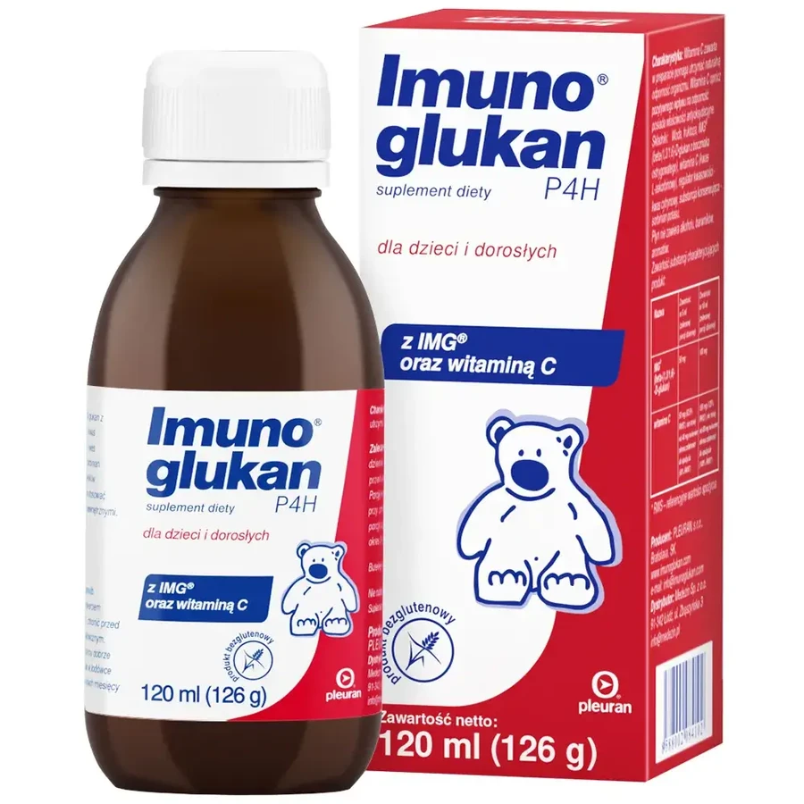 Imunoglukan P4H, syrup for children and adults, 3x120 ml