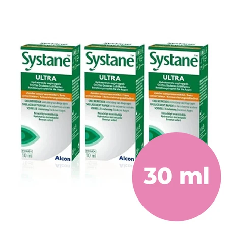 Systane Ultra-Feuchtigkeitstropfen für die Augen, 3x10 ml, Alcon