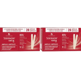 Seboradin Forte 56 ampoules, Hair loss treatment set, 2x28 ampoules