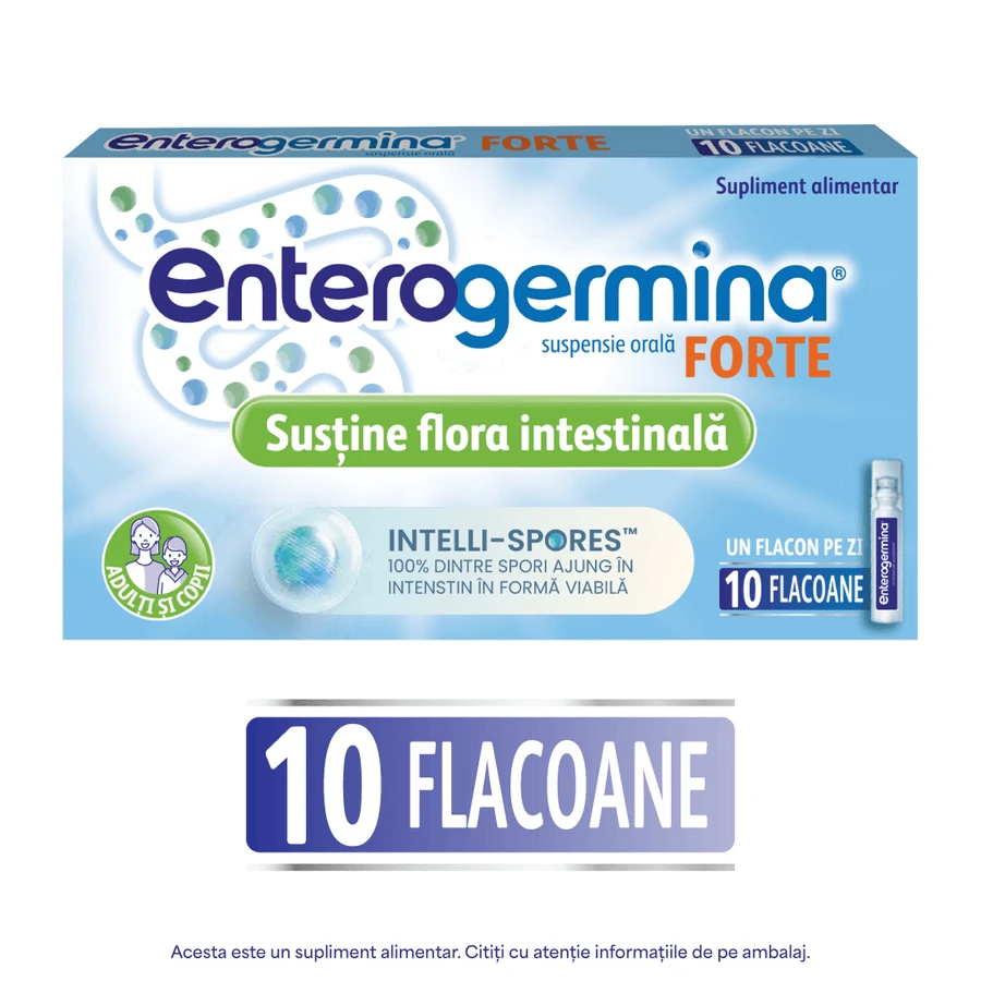 Enterogermina Forte 3x10 Fläschchen x 5 ml Suspension zum Einnehmen, Sanofi