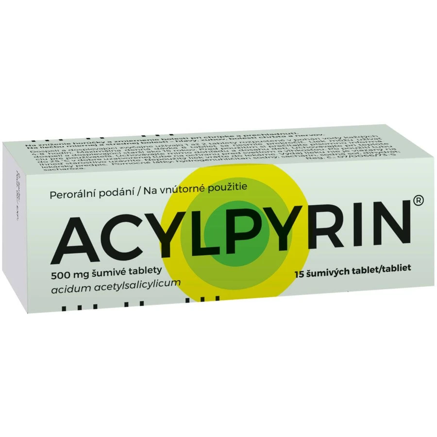 Acylpyrine 500 mg 15 effervescent tablets
