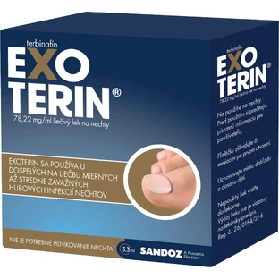 Exoterin 78,22 mg/ml lac de unghii medicamentat 3,3 ml