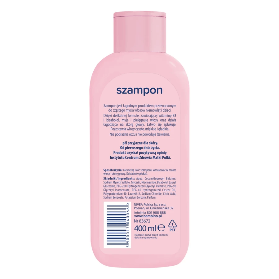 Bambino, Shampoo, vom ersten Tag des Lebens an, 400 ml