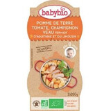 Bio-Püree aus Tomaten, Champignons und Kalbfleisch, +8 Monate, 2 x 200g, BabyBio