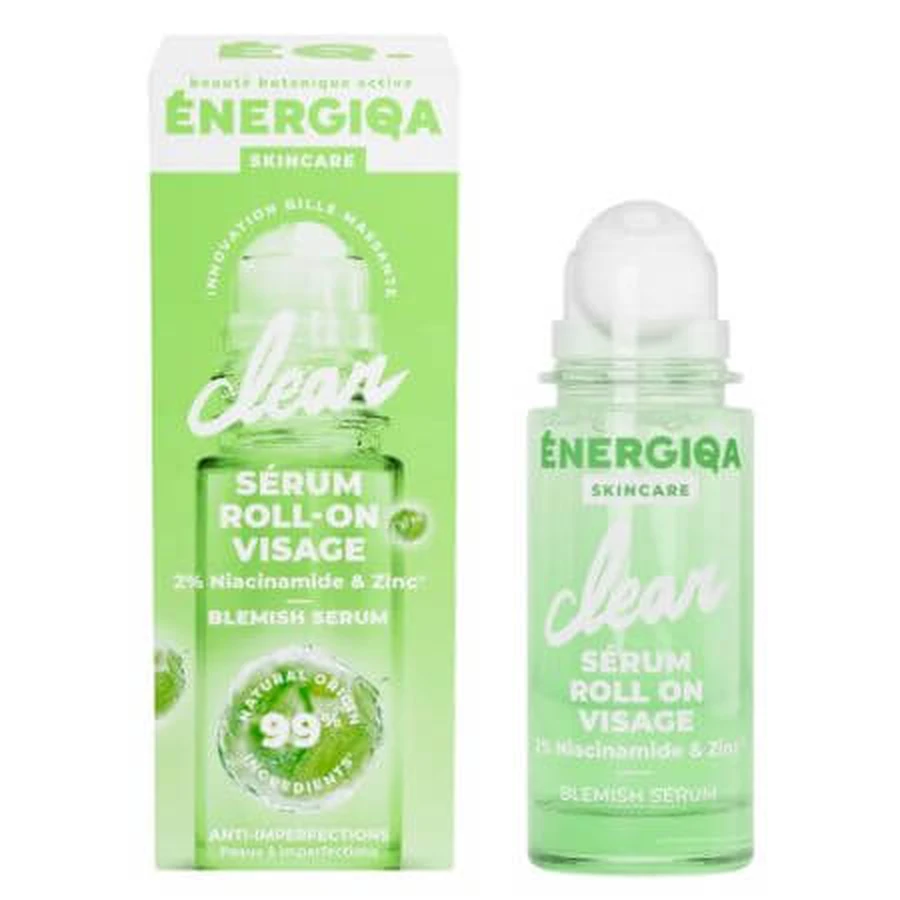 Niacinamide roll-on serum met Niacinamide voor de onzuivere huid Energiqa, 30 ml, Energie Fruit