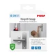 Door handle stopper without hole, White, 0-24 months, Reer