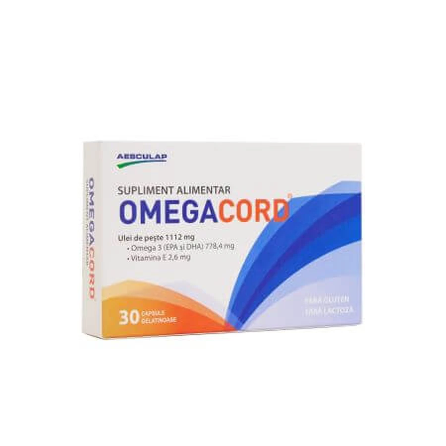 Omegacord, 30 capsules de gel, Aesculap