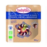 Piure de sfeclă roșie, brânză de capră și bulgur, 190 gr, Babybio Eco Pouch