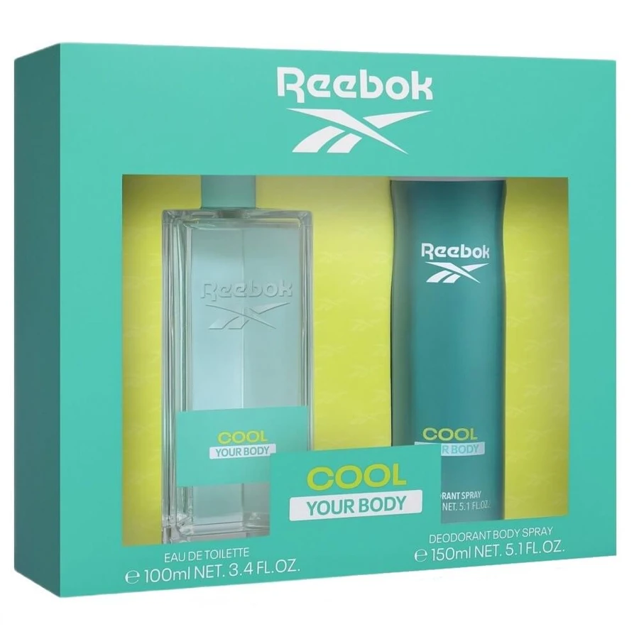 Reebok Cool Your Body Mujer Eau de Toilette, 100 ml + Desodorante, 150 ml