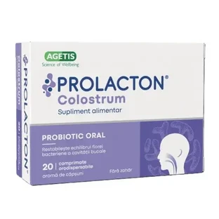 Probioticum Prolacton Colostrum, 20 orodispergeerbare tabletten, Agetis